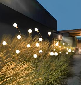 C3071-D Waterproof LED Reed Lights Solar Powered Fireflies Lights Outdoor Garden Lawn Lights