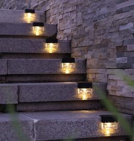 B1166-B Step light Solar Outdoor Garden Lawn lights Pathway lighting